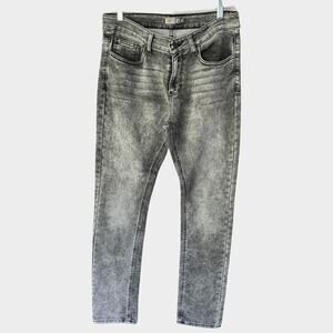 That's‎ It Jeans Womens Sz 32 Stretch Black Wash Denim Skinny Leg Grungy